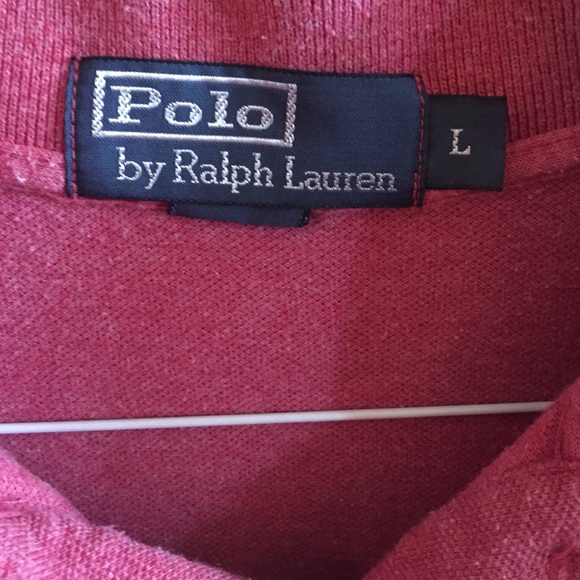 Watermelon red Ralph Lauren Polo / Large size - Picture 3 of 4