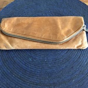 Brown leather Hobo wallet