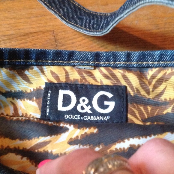🥳HP🥳 🌈Vintage🌈 Dolce & Gabbana Jean Shoulder/Crossbody - Picture 3 of 4