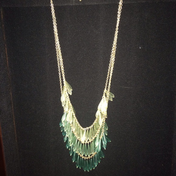 Green beaded necklace