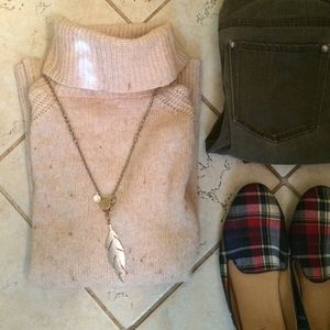 J. Crew Cream Colored Turtleneck Sweater