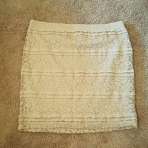 High waist lace shirt