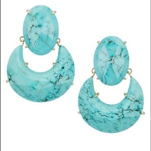 ISO. Kendra Scott Juliette Earrings in Turquoise.