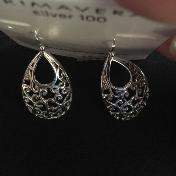 Silver earrings