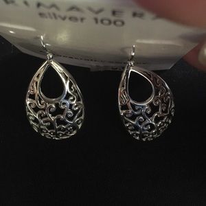 Silver earrings