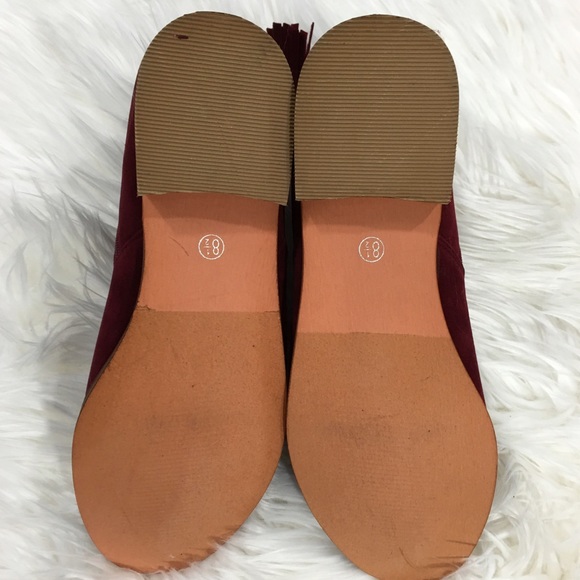 Wine Suede Booties - Picture 4 of 4