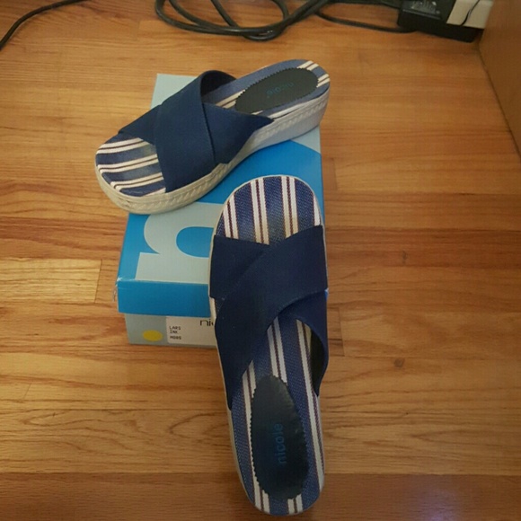Nicole brand blue sandal