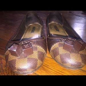 Louis Vuitton Damier 'Lovely' Ballerina Flats