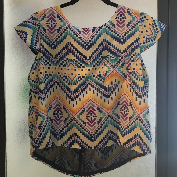 High low crop top