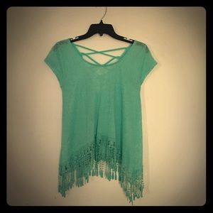 Short sleeve Teal Shirt