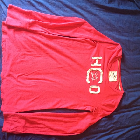 Hollister pink long sleeve