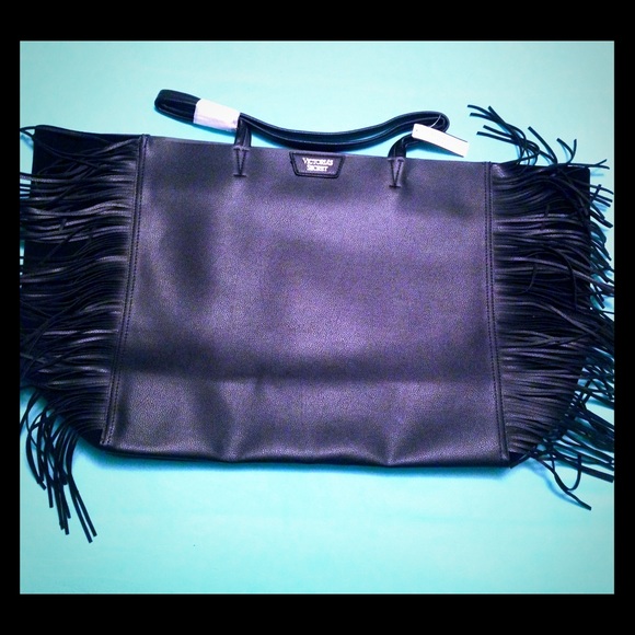 Black Victoria's Secret Tassel Tote