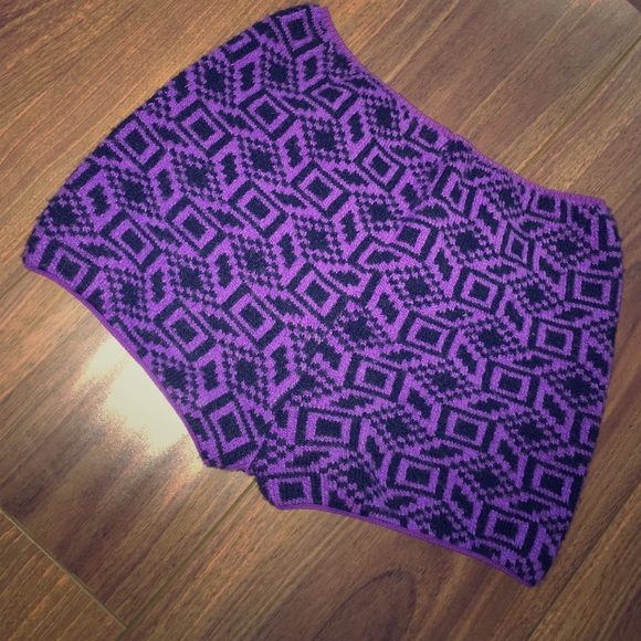 Capezio purple and black warm up shorts!!