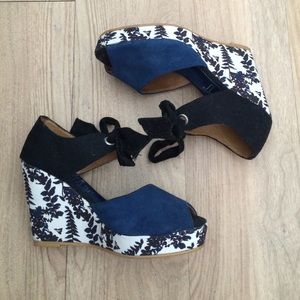 Anthropologie Flower Heels