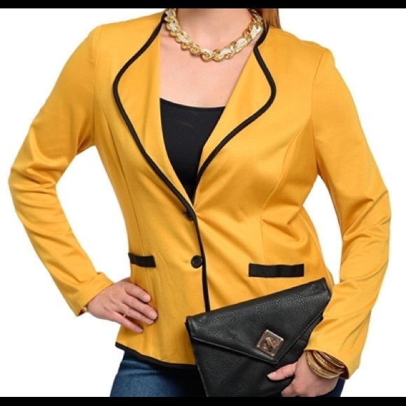 Mustard blazer