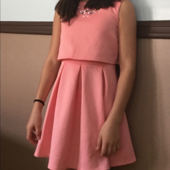 Pink creamy dress