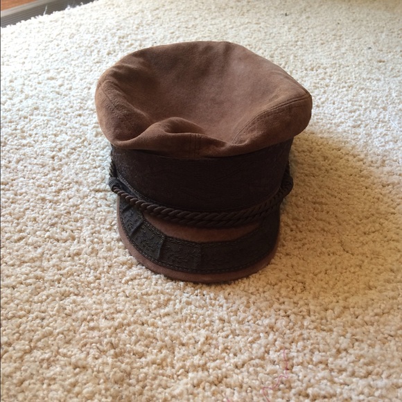 Suede lieutenant hat