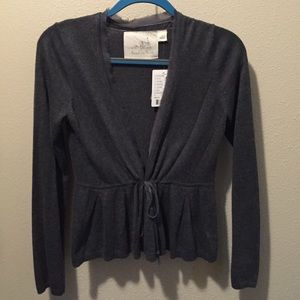 NWT Womens Anthropologie tie front cardigan