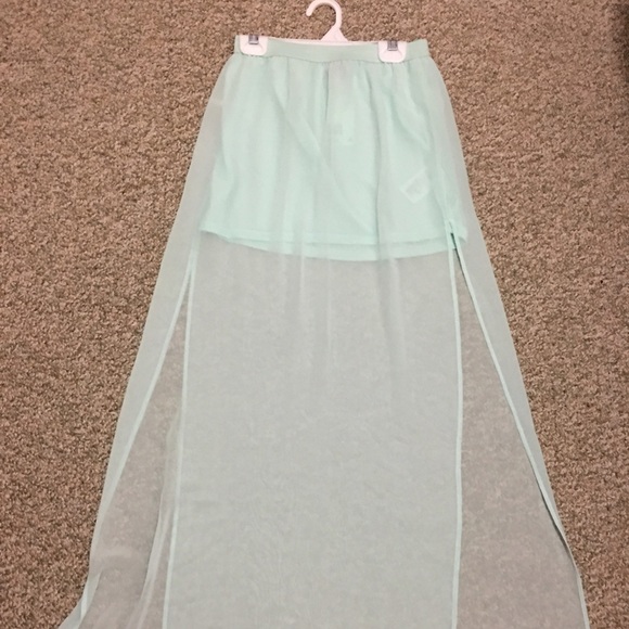NWT Mint Green Maxi Skirt