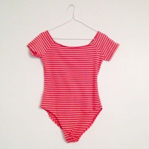 💥SALE💥 Red & White Striped Bodysuit