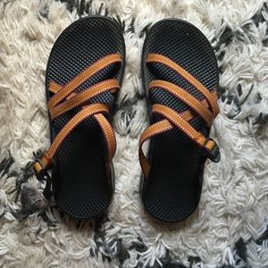 Orange Chaco Sandals