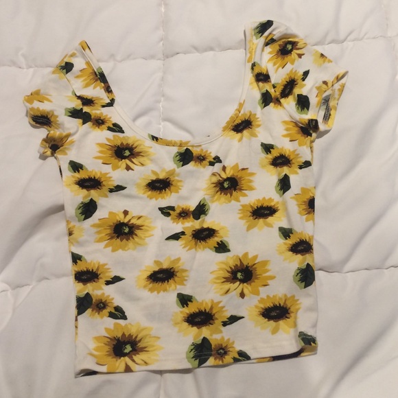 Sunflower crop top