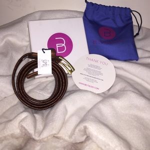 Beltology brown/ gold buckle