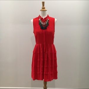 Anthropologie red dress. Size: 0