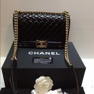 Patent Leather Boy Bag