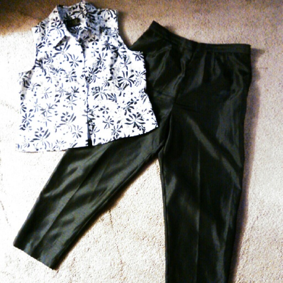 ***SOLD***     12Petite Pants & Shirt Set