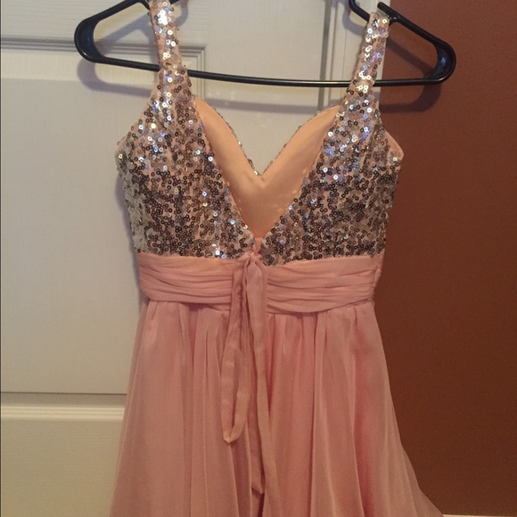 Pink forma/prom/homecoming dress - Picture 2 of 4