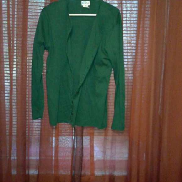 Green Cardigan