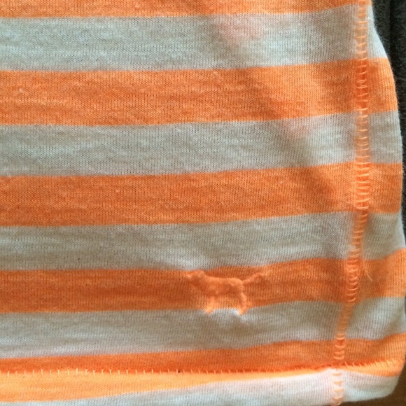 Orange & White Striped PINK VS tank - Picture 2 of 4