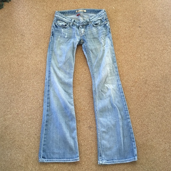 BKE Stella stretch denim jeans slight distressing