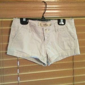 Khaki Hollister double zero shorts by Hollister