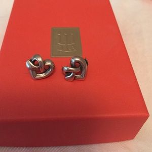 James avery sterling silver heart earrings