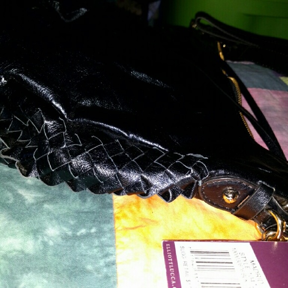 Elliott Lucca Black Leather Bag *NWT* - Picture 3 of 4