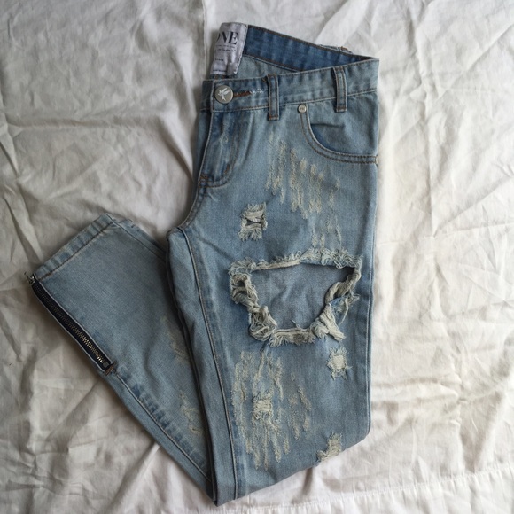 One Teaspoon Trashed Free Birds Denim