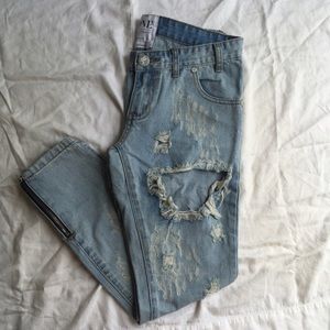 One Teaspoon Trashed Free Birds Denim