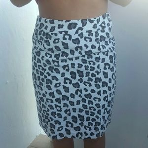 Merona Dresses & Skirts - Snow leopard print skirt Merona Dresses & Skirts - Snow leopard print skirt
