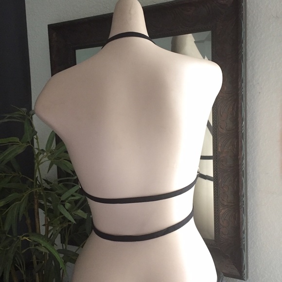 Black Sexy Caged Triangle Body Harness - Picture 4 of 4