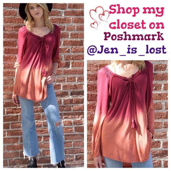 Tops - Bundled SOLD ♨️ Dip Dye Knit Top