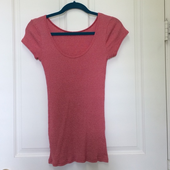 Michael Stars Tops - Michael Stars U-neck Ribbed Tee