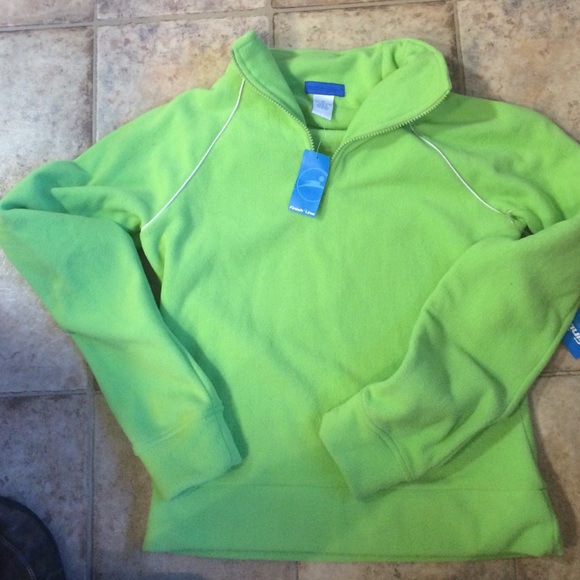 Finish Line 3/4 lime green fleece M