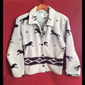 Vintage True Grit fleece jacket Large