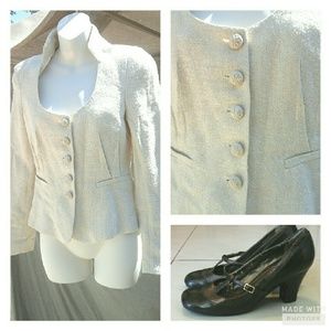ZARA cream blazer
