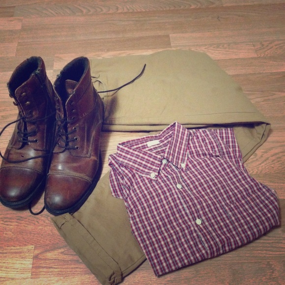 J. Crew Tailored Fit Slim Plaid Classic Shirt