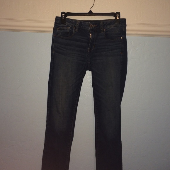 Blue skinny jeans