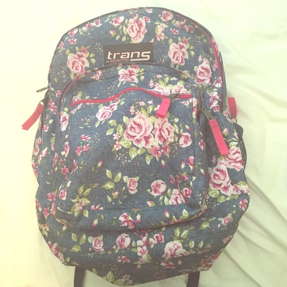 Floral Jansport backpack!