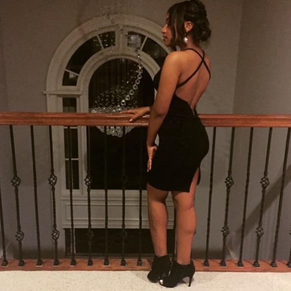 Black cocktail dress